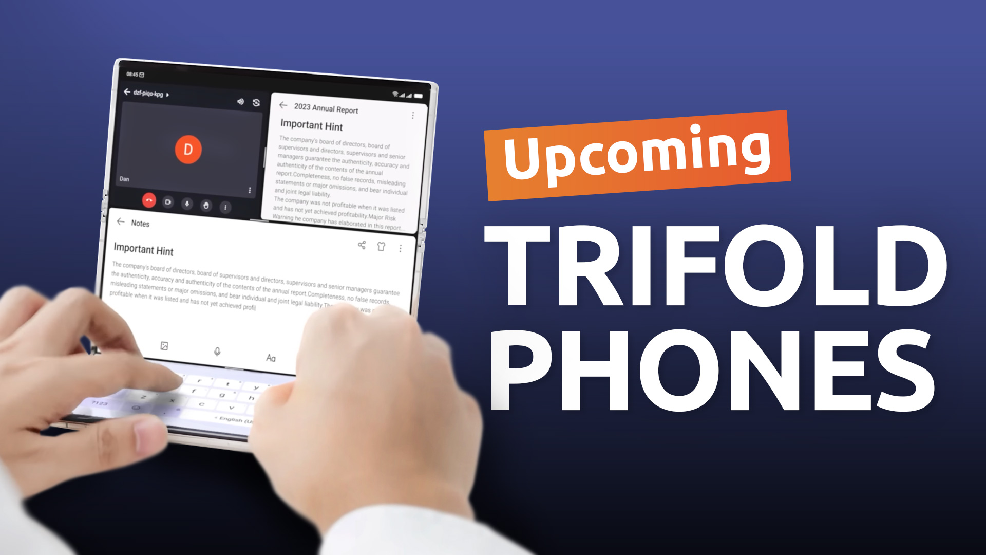 Upcoming Trifold Phones