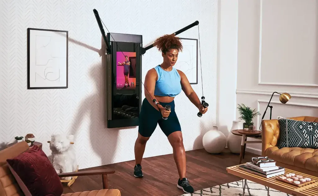 Tonal Home Gym Living Room Training Machine