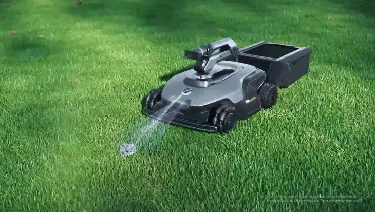 NexLawn Master X innovative robotic lawn mower with robo arm